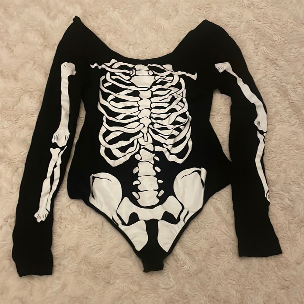 Pretty Little Thing Skeleton Bodysuit | US 12